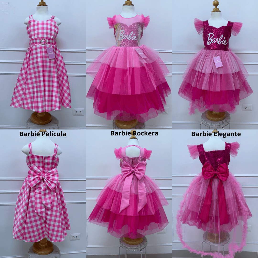 Vestido Barbie La Película — 1,2,4,6,8,10,12,14