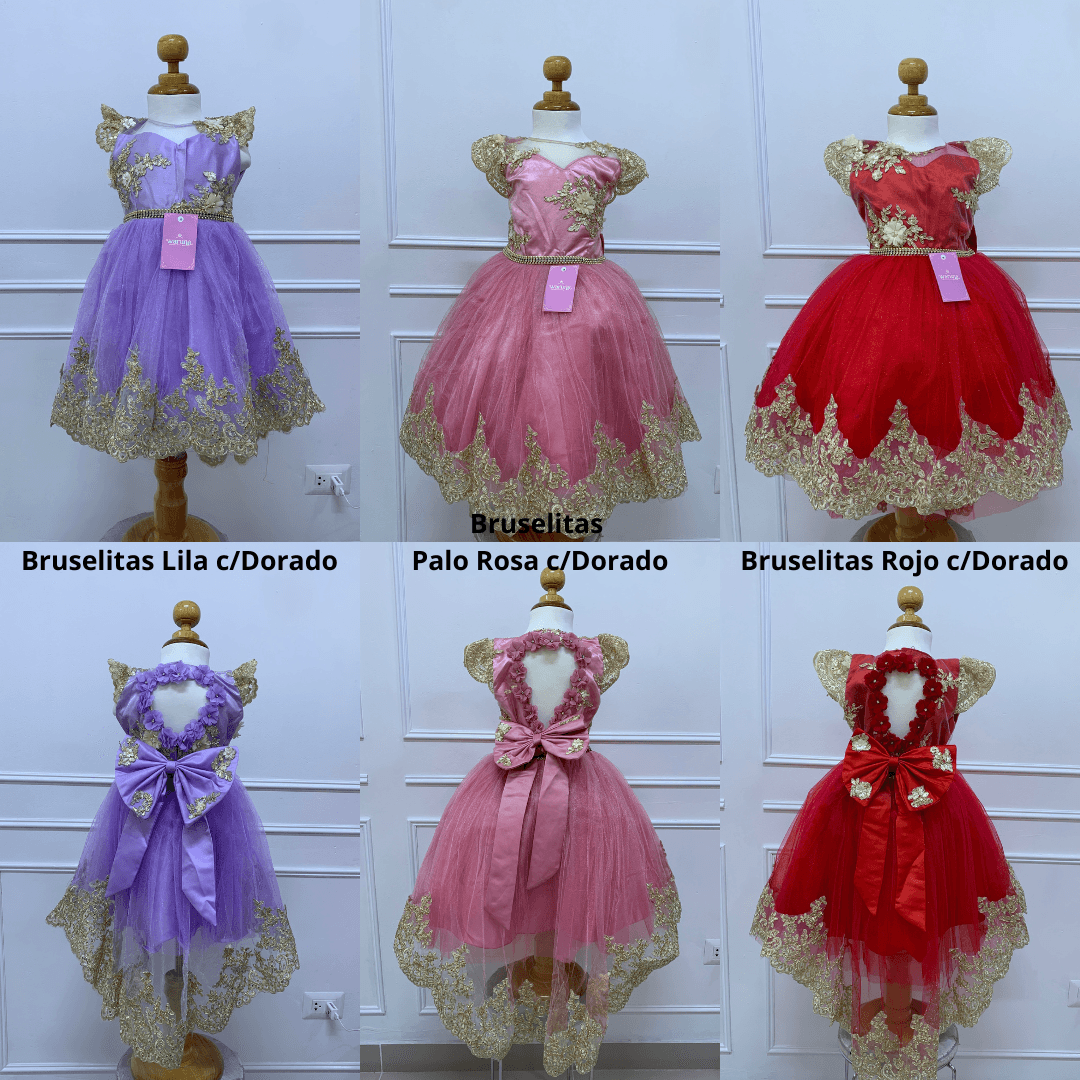Vestido Bruselitas Verde Olivo (Tallas 10-16)