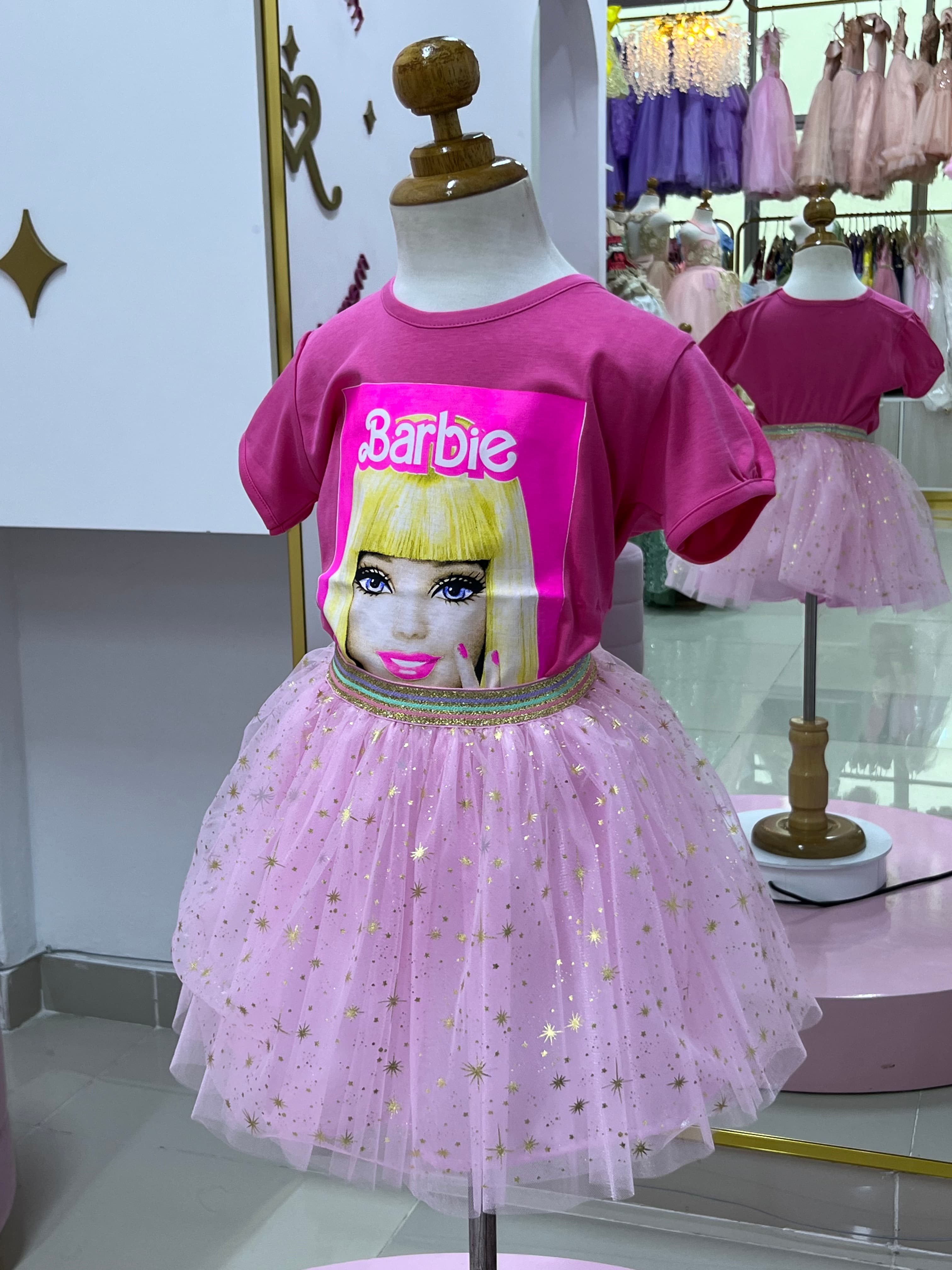 Combo Tutú y Polo Barbie 2 — S,M,L