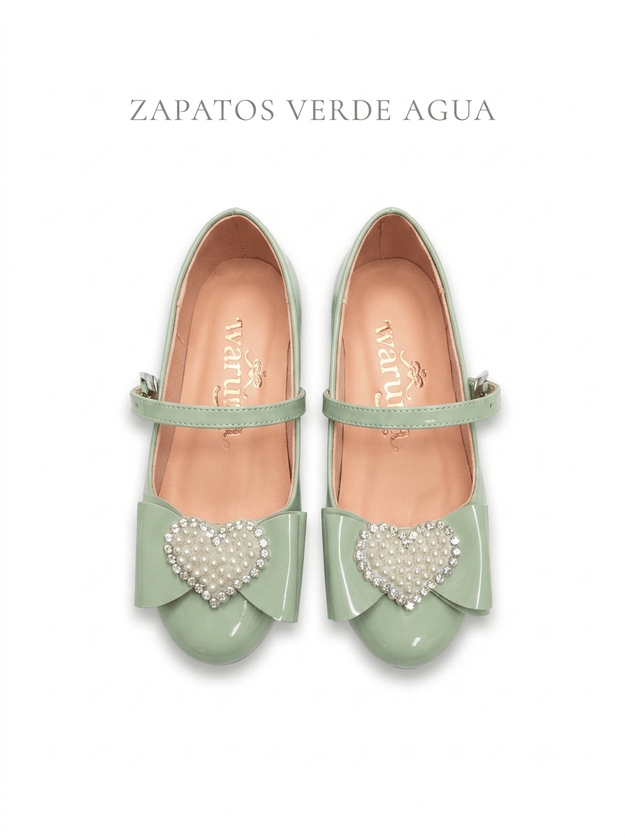 Zapato verde agua — Zapato verde agua