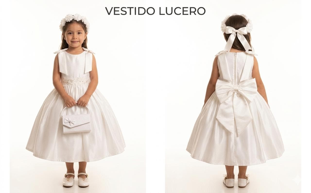 Vestido Lucero — Vestido Lucero Blanco T8