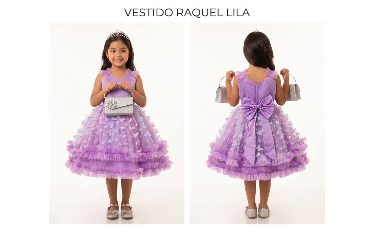 Vestido Raquel Lila — 1,2,4,6,8,10,12