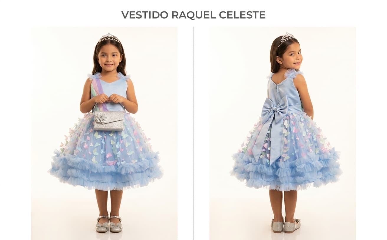 Vestido Raquel Celeste