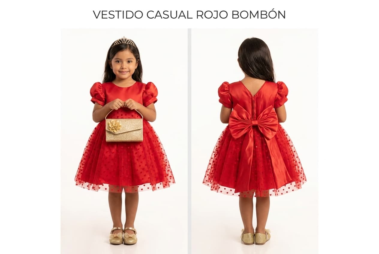 Casual rojo bombón — Casual rojo bombón - Talla 2