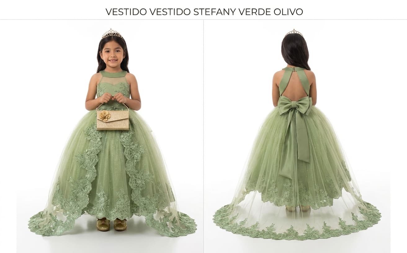 Vestido Stefany Verde Olivo