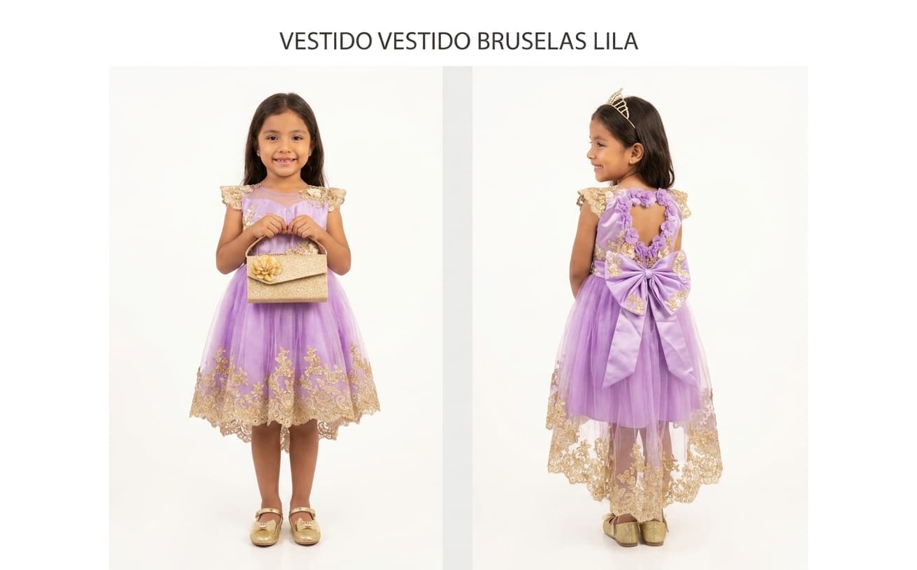 Vestido Bruselas Lila — 2,4,6,8