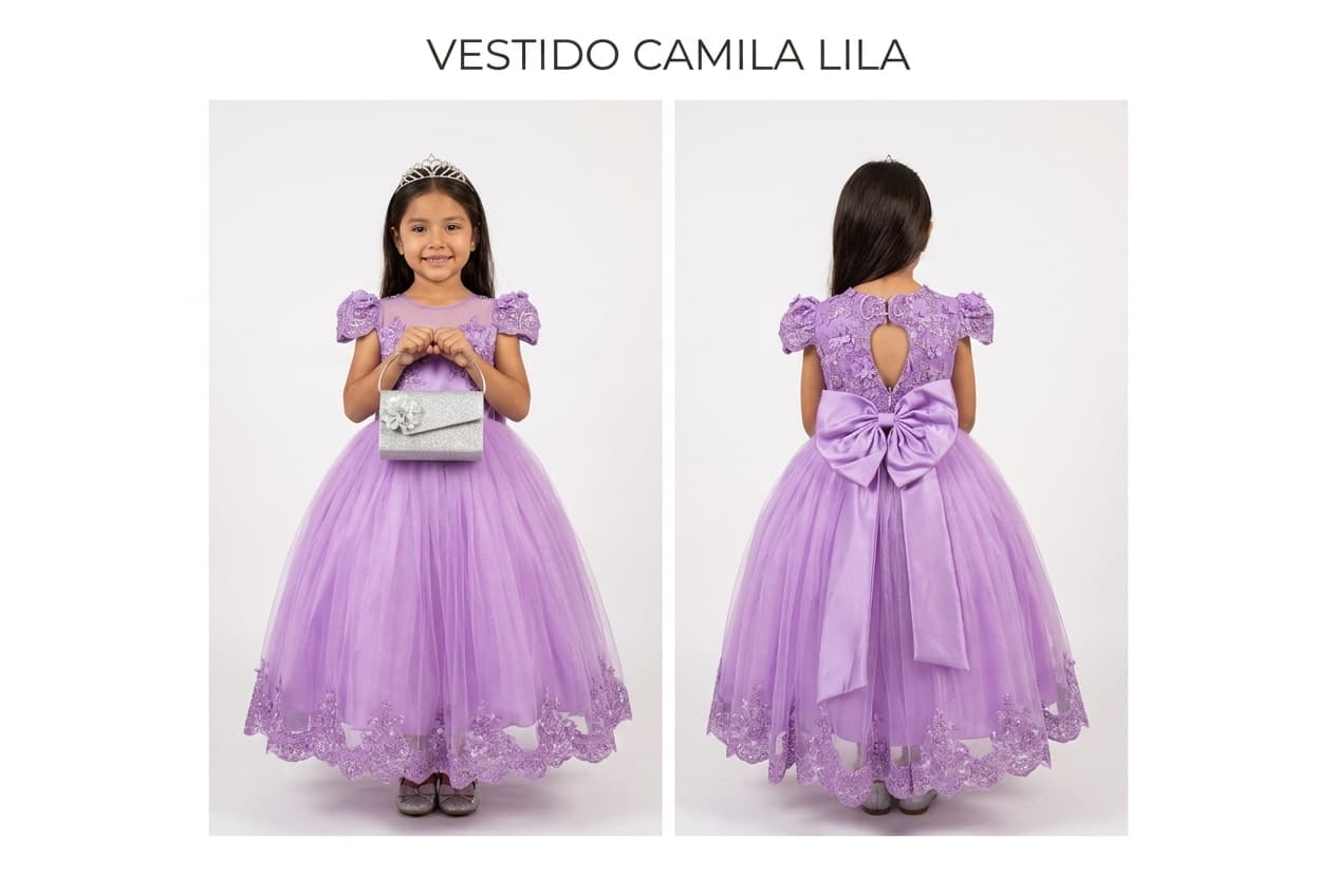 Vestido Camila — Vestido Camila Lila T6