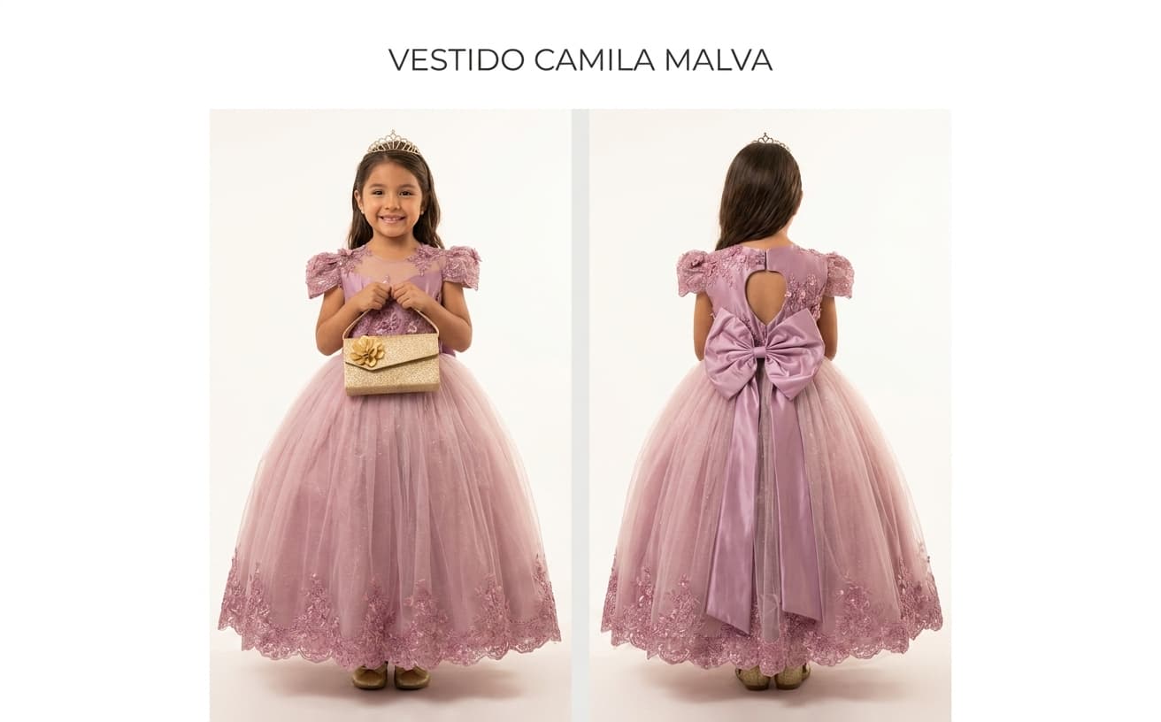 Vestido Camila — Vestido Camila Malva T4