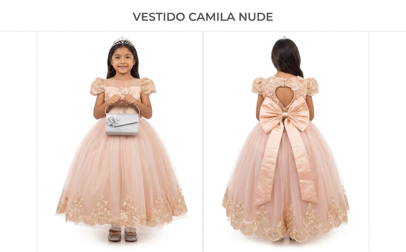 Vestido Camila — Vestido Camila Nude T4