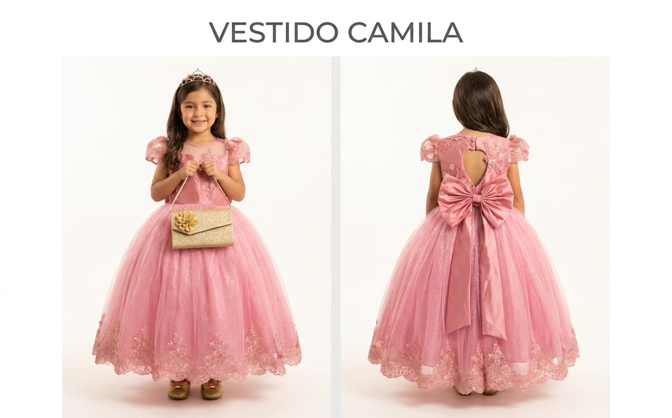Vestido Camila — Vestido Camila Palo Rosa T8