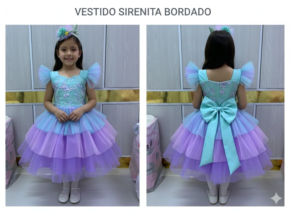 Vestido Sirena Bordado — 6