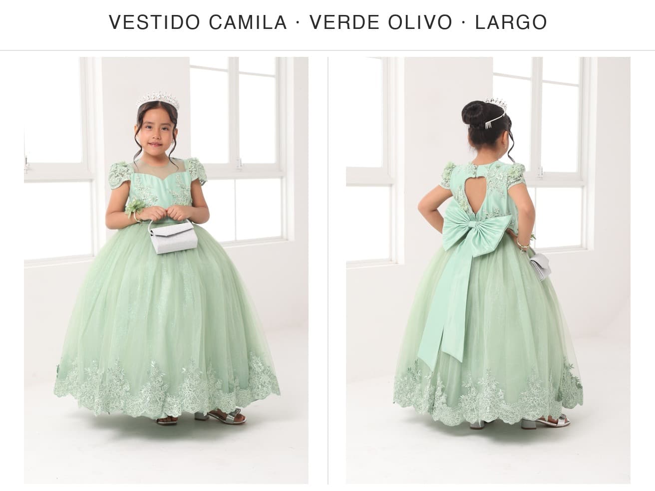 Vestido Camila — Vestido Camila Verde Olivo T10